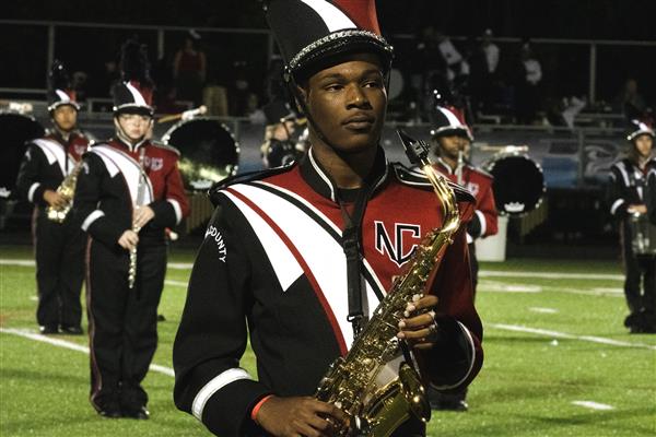 North County High School Marching Band Performing